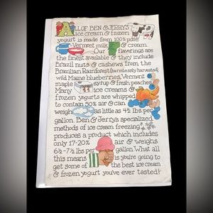 RARE VINTAGE BEN AND JERRY’s POSTER